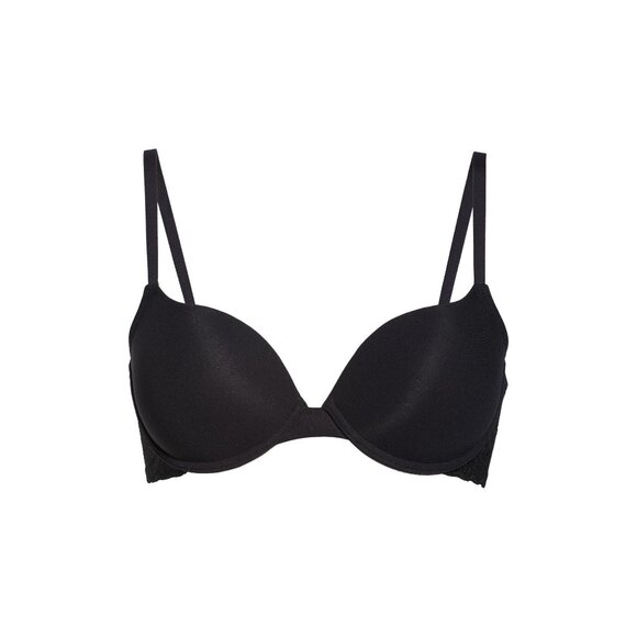 🆕Natori Sheer Glamour Push-Up Underwire T-Shirt Bra  34DD Black #727252 - Picture 5 of 10